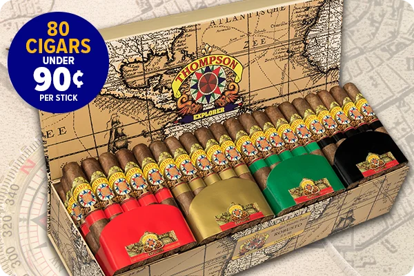 Thompson Explorer Robusto Sampler Homepage Graphic
