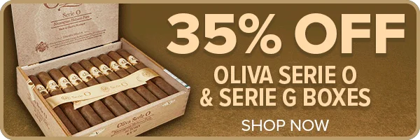 35% Off Oliva Serie O and G Boxes Sale Banner