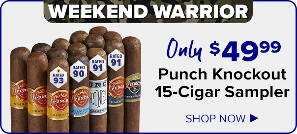 Weekend Warrior - Only $49.99 Punch Knockout 15-Cigar Sampler - Shop Now