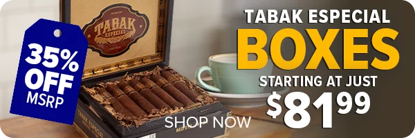 35% Off Tabak Especial Boxes