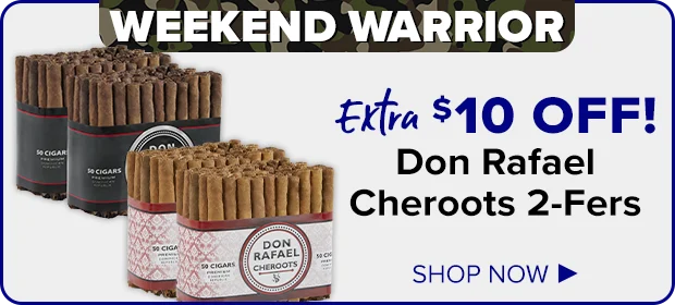 Weekend Warrior - Extra $10 Off Don Rafael Cheroots 2-Fers