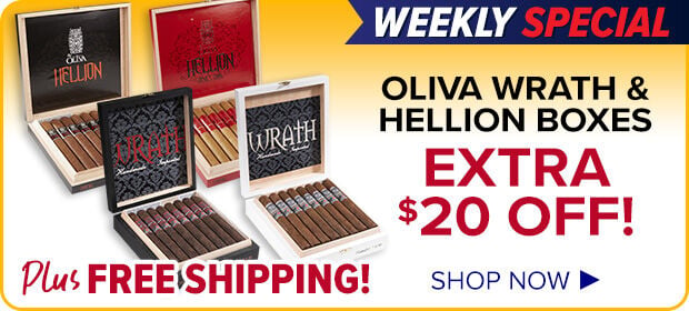 Weekly Special - Extra $20 Off Oliva Wrath and Hellion Boxes