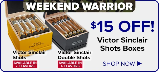 Weekend Warrior - $15 Off Victor Sinclair Shots Boxes