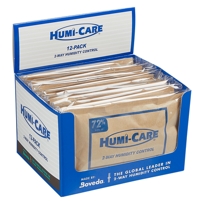 HUMI-CARE by Boveda Humidification Packets 72% 60-Gram Cube of 12