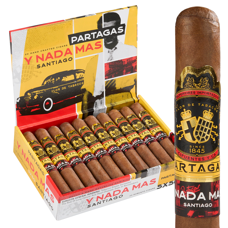 tobacco and mas Partagas Y Nada Mas Santiago