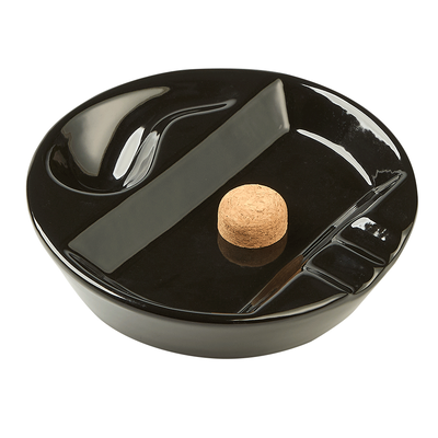 Black Ceramic Pipe Ashtray