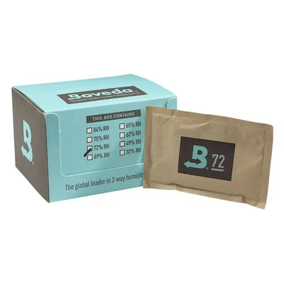 Boveda Humi-Pack 72% Humidity 60-Gram Pack of 12