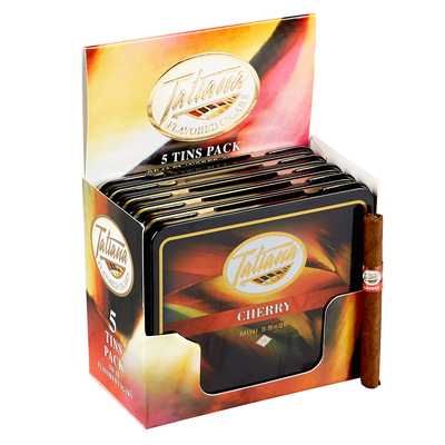 Tatiana Flavored Mini Cigarillos Tins - Cherry Mini