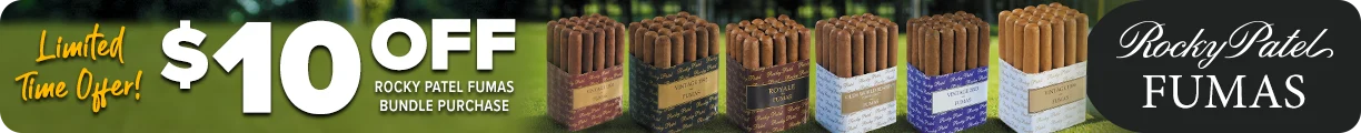 Shop Now! Rocky Patel Fumas Sitewide Banner