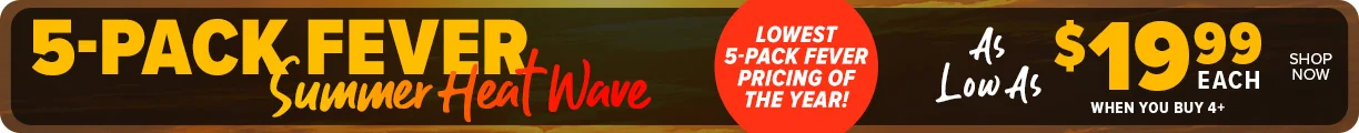 Shop Now! 5-Pack Fever Sitewide Banner