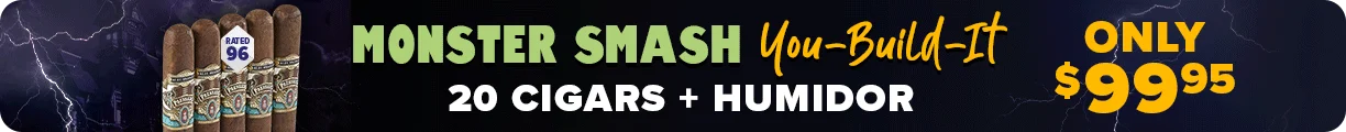 Monster Smash You-Build-It - 20 Cigars + Humidor Only $99.95