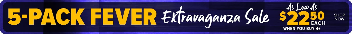 Shop Now! 5-Pack Fever Sitewide Banner