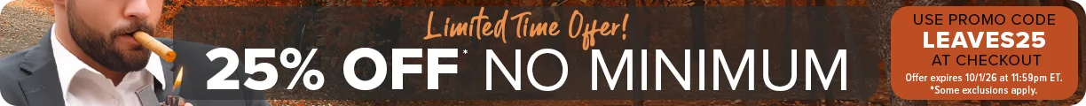 Act Now! Limited Time Offer 25% OFF No Minumum - Use Promo Code LEAVES25 at Checkout - Offer expires 10/1/26 at 11:59pm ET. Some Exclusions Apply.