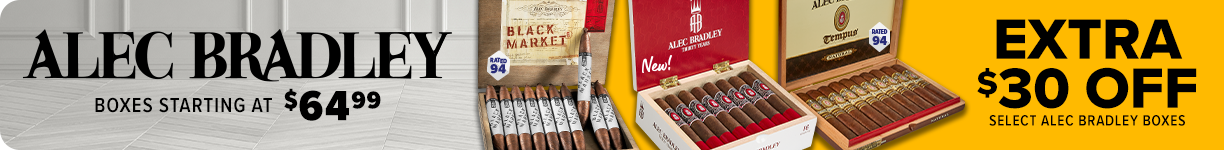 Alec Bradley - Extra $30 OFF Select Alec Bradley Boxes - Boxes Starting at $64.99