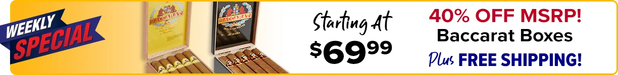 Weekly Special - 40% OFF MSRP Baccarat Boxes Plus Free Shipping - Starting at $69.99